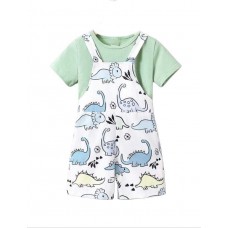Baby Boy and Baby Girl, Kids Cotton Animal Print Romper