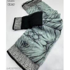 Georgette laced saree with blouse